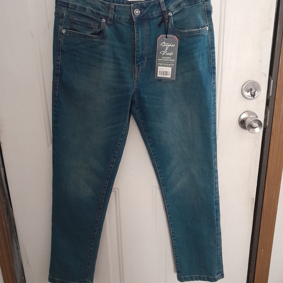 Stitches & Rivets Jeans Stitches Rivets Stretch Slim Fit Medium
